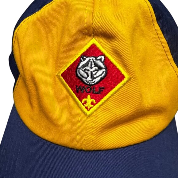 BSA Cub Scout Wolf Rank Uniform Cap Hat M/L Twill Adjustable - Picture 3 of 9